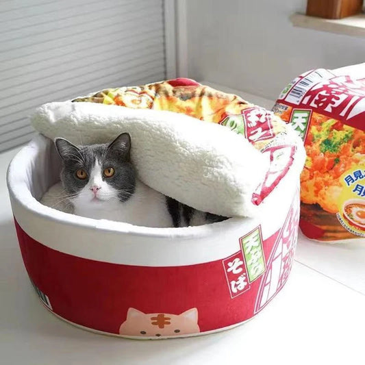 Funny Noodles Bed House Cushion for Pets