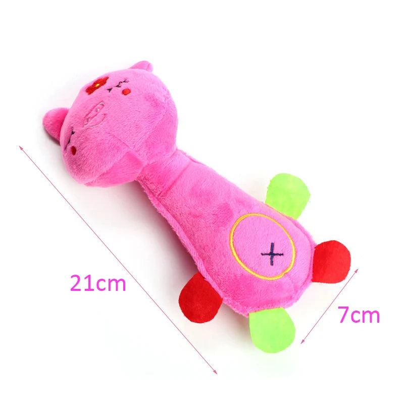 Durable Plush Animal Shape with Squeaky for Pets