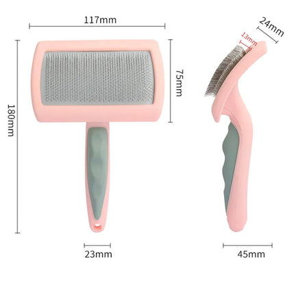 Stainless Steel Massage Pet Grooming Brush For Hair Removal