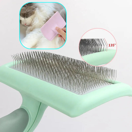 Stainless Steel Massage Pet Grooming Brush For Hair Removal