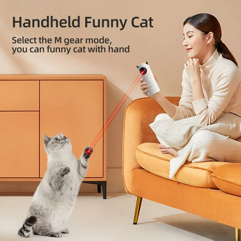 ROJECO Automatic Cat Toy For Teasing Pet With LED Laser