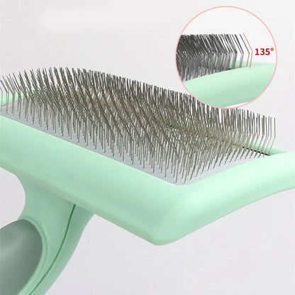 Stainless Steel Massage Pet Grooming Brush For Hair Removal