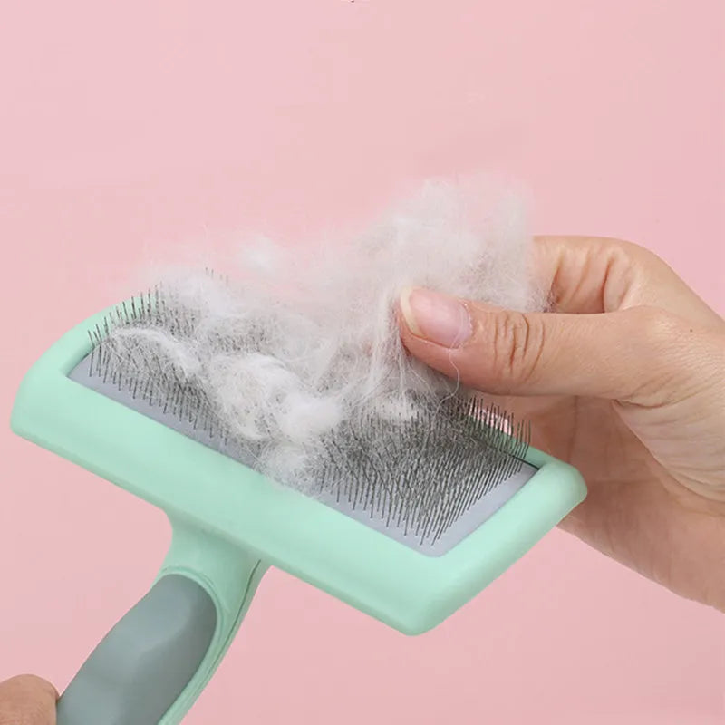 Stainless Steel Massage Pet Grooming Brush For Hair Removal