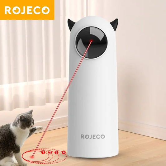 ROJECO Automatic Cat Toy For Teasing Pet With LED Laser