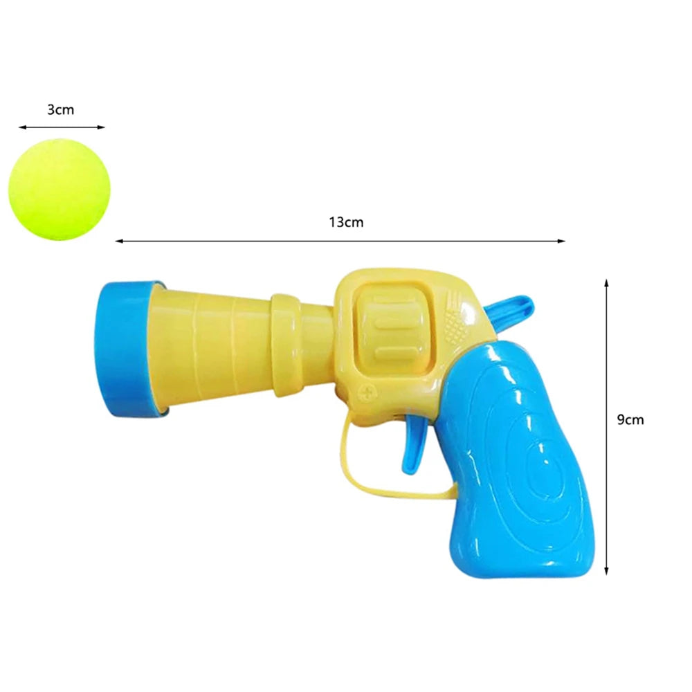 Interactive Mini Shooting Gun With Plush Ball Toys