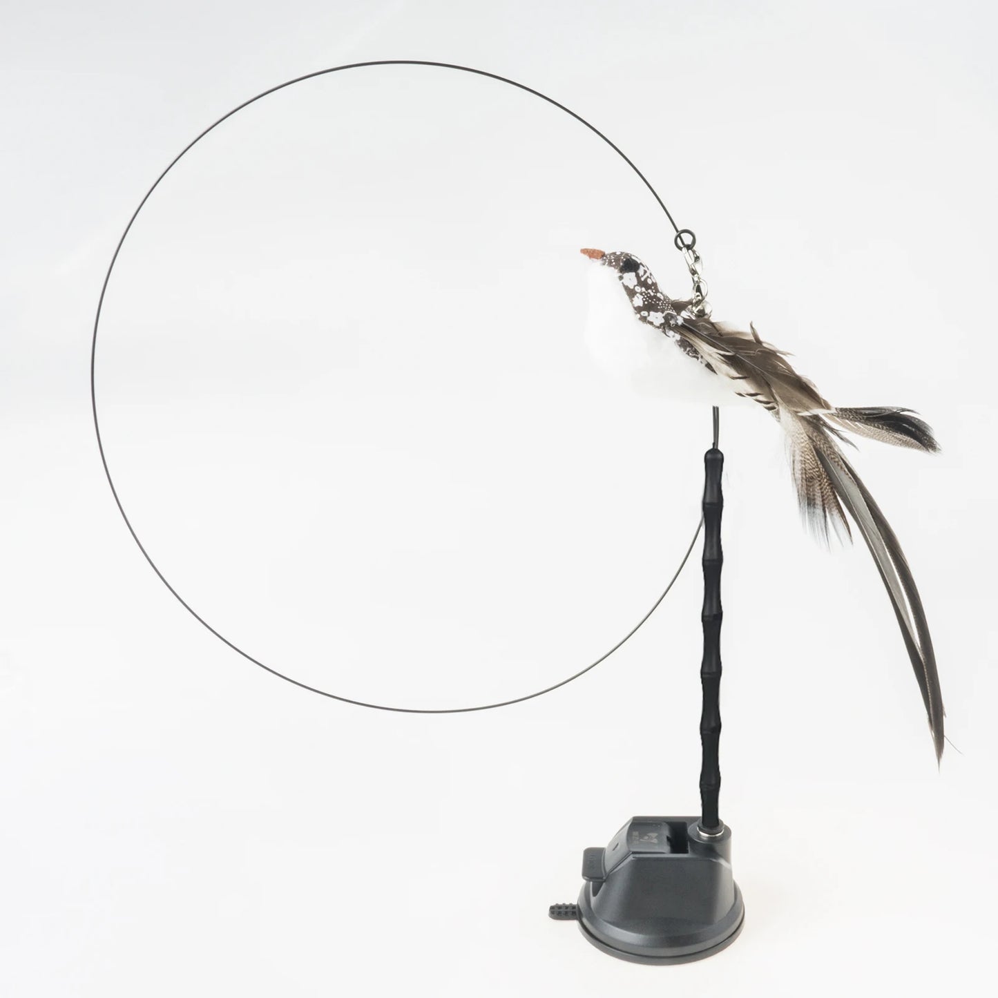 Handfree Bird/Feather Cat Wand with Bell